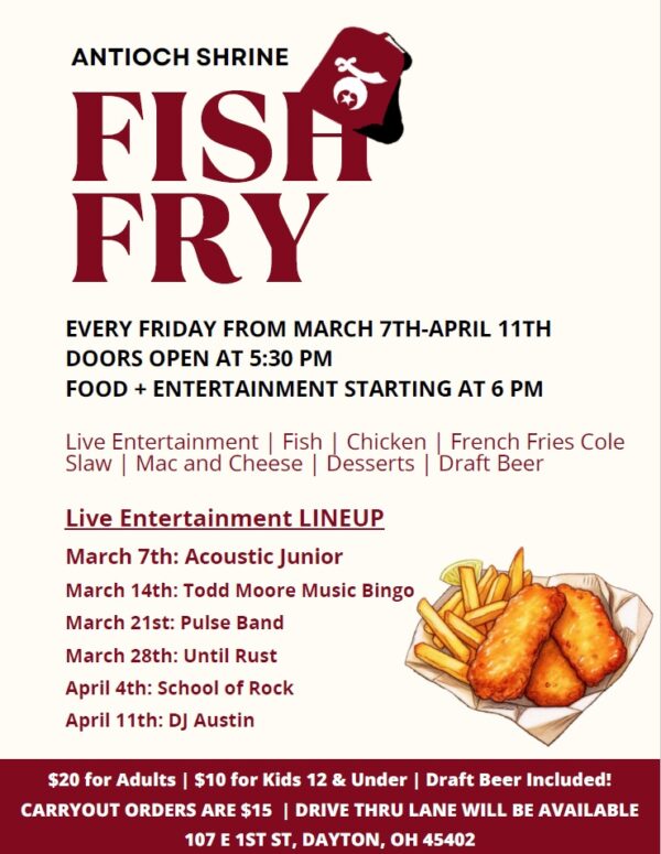 Antioch Fish Fry <br> March 7 thru April 11, 2025