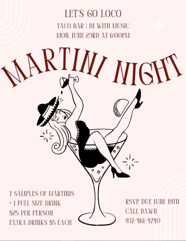 Antioch Ladies Martini Night <br> June 23, 2025